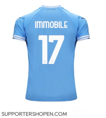 Lazio Ciro Immobile #17 Hemma Matchtröja 2022-23 Kortärmad